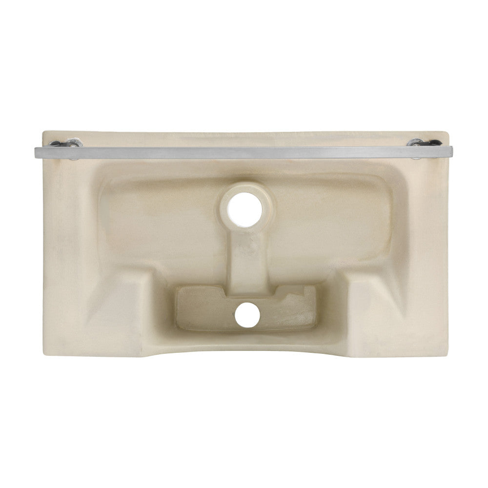 Swiss Madison Claire 22" Wall-Mount Bathroom Sink with Silver Towel Bar