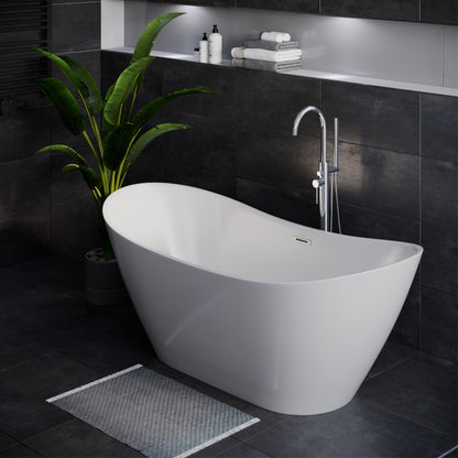 Swiss Madison Ivy 60" Double Slipper Freestanding Bathtub