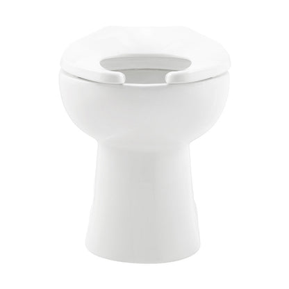 Swiss Madison Sirene Floor-Mounted Commercial Elongated Top Flush Spud Flushometer Toilet Bowl