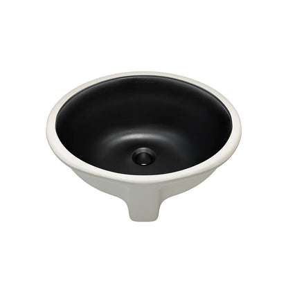 Swiss Madison Monaco 19" Ceramic Undermount Bathroom Sink in Matte Black