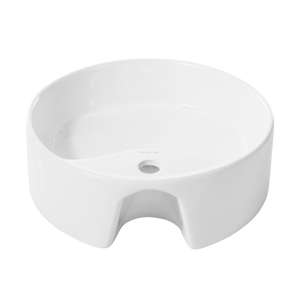 Swiss Madison Monaco Round Vessel Sink with Faucet Mount