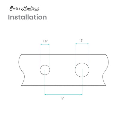 Swiss Madison Monaco Single-Handle, Wall-Mount, Bathroom Faucet in Oil Rubbed Bronze