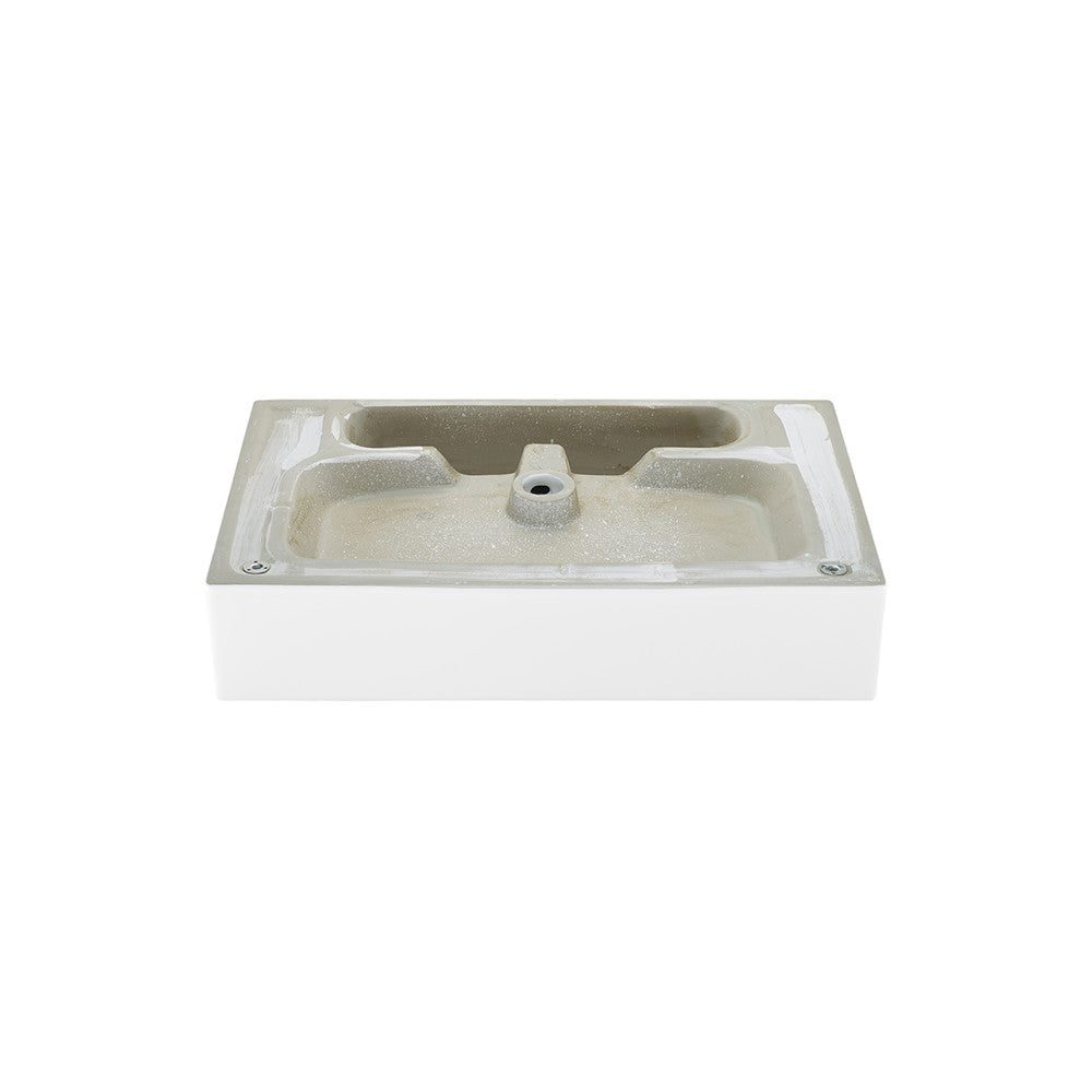 Swiss Madison Claire 24" Console Sink White Basin Chrome Legs with 8" Widespread Holes