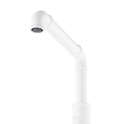 Swiss Madison Avallon 8 in. Widespread, 2-Handle Wheel, Bathroom Faucet in Matte White
