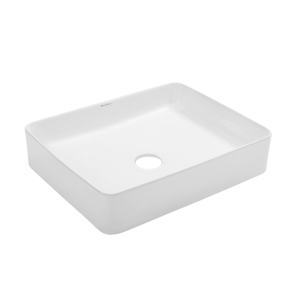 Swiss Madison Concorde Rectangle Ceramic Vessel Sink