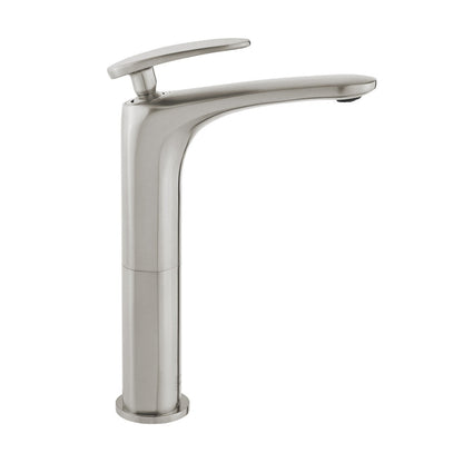 Swiss Madison Sublime Single Hole, Single-Handle, High Arc Bathroom Faucet in Brushed Nickel