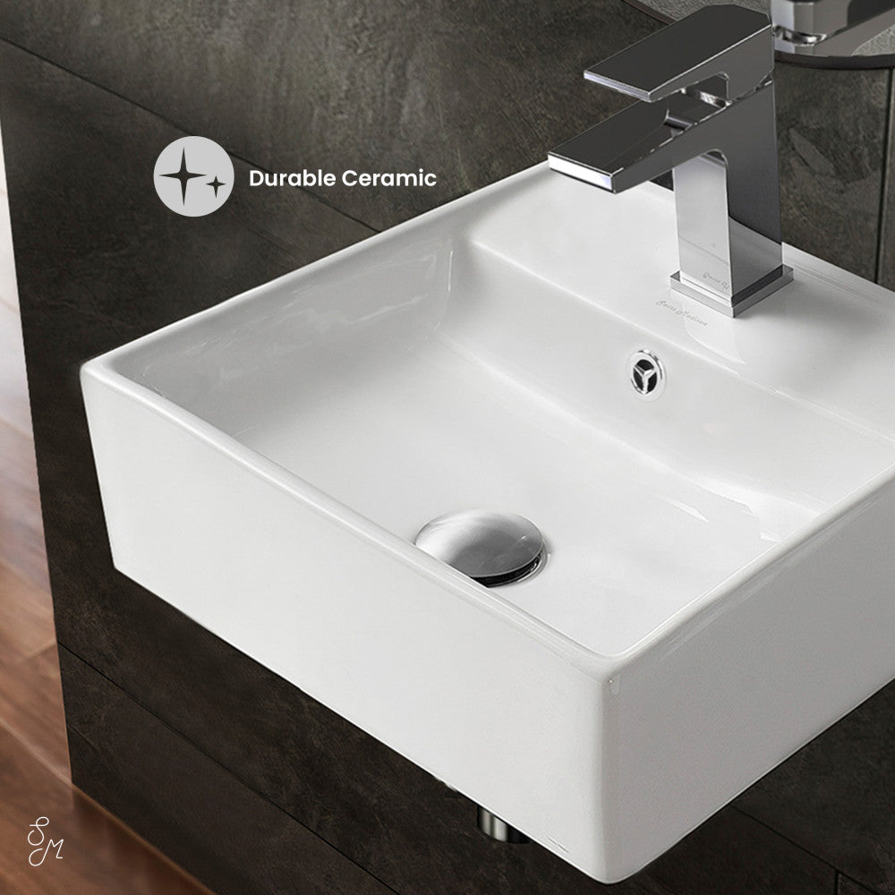 Swiss Madison Claire Compact Ceramic Wall hung Sink