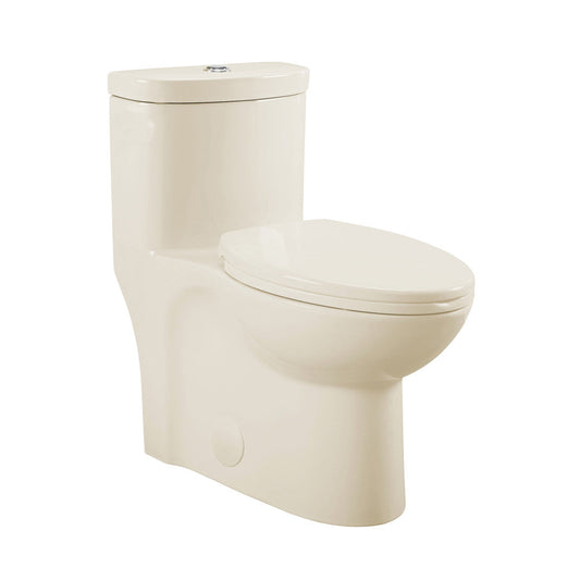 Swiss Madison Sublime One-Piece Elongated Dual-Flush Toilet in Bisque 1.1/1.6 gpf