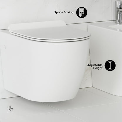 Swiss Madison St. Tropez Wall Hung Toilet Bundle (SM-WT449, SM-WC424, SM-WC001C)