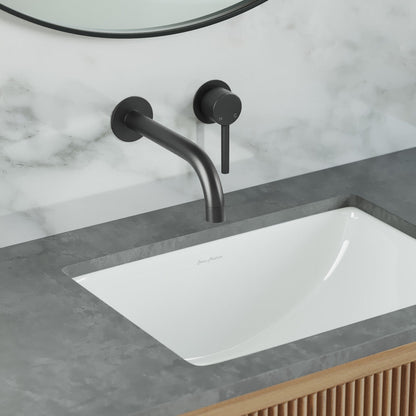 Swiss Madison Ivy Single-Handle Wall Mount Bathroom Faucet in Matte Black