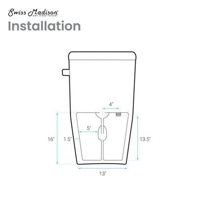 Swiss Madison Avancer One Piece Smart Toilet 1.28 GPF in Glossy White with Heated Bidet, Air Drying, Night Light, Foot Sensor