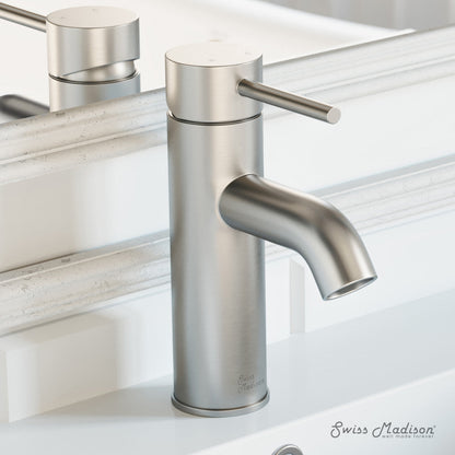 Swiss Madison Ivy Single Hole, Single-Handle, Bathroom Faucet in Brushed Nickel