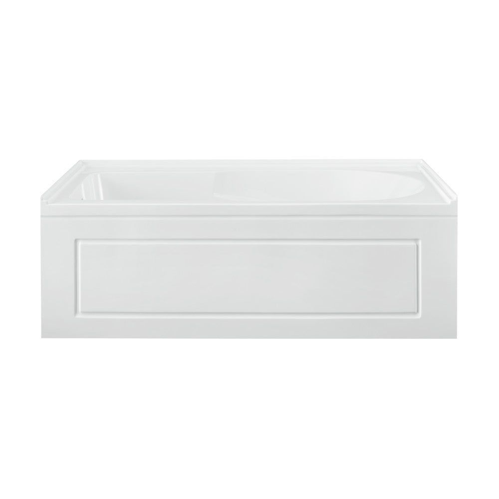 Swiss Madison Concorde 60" x 30" Left-Hand Drain Alcove Bathtub with Apron and Armrest
