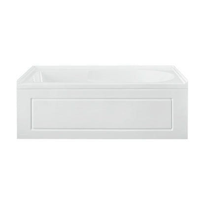 Swiss Madison Concorde 60" x 30" Left-Hand Drain Alcove Bathtub with Apron and Armrest