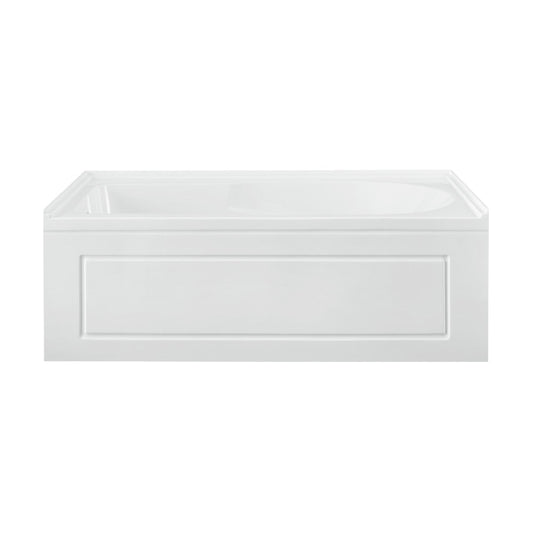 Swiss Madison Concorde 60" x 30" Left-Hand Drain Alcove Bathtub with Apron and Armrest