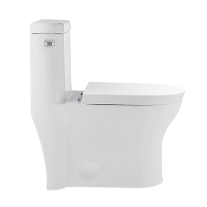 Swiss Madison Monaco One-Piece Elongated Left Side Flush Handle Toilet 1.28 gpf