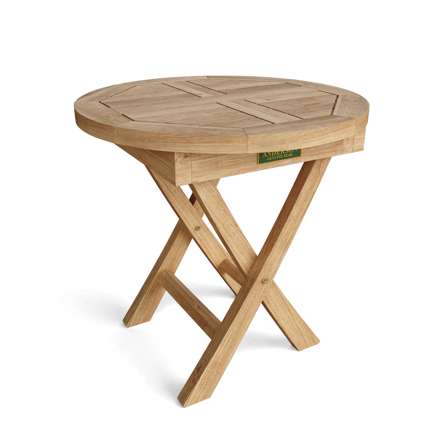 Anderson Teak Bahama 20" Mini Side Round Folding Table