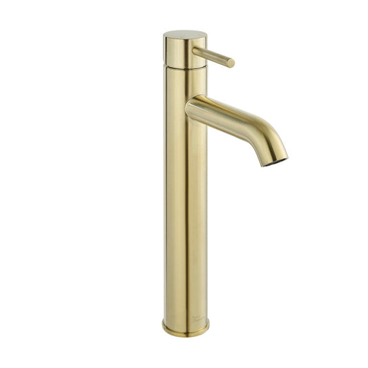 Swiss Madison Ivy Single Hole, Single-Handle, High Arc Bathroom Faucet in Brushed Gold