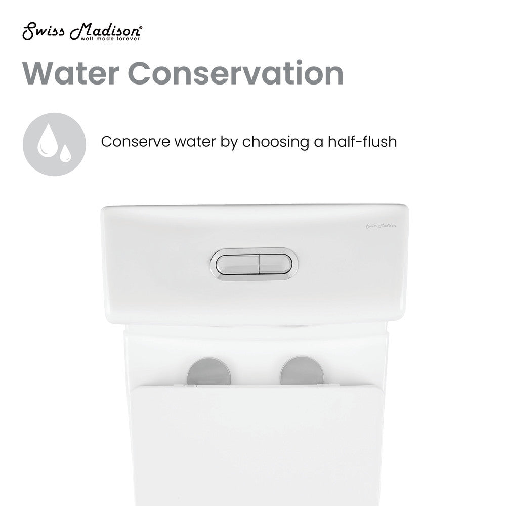 Swiss Madison Hugo One Piece Elongated Dual Flush Toilet 1.1 / 1.6 gpf