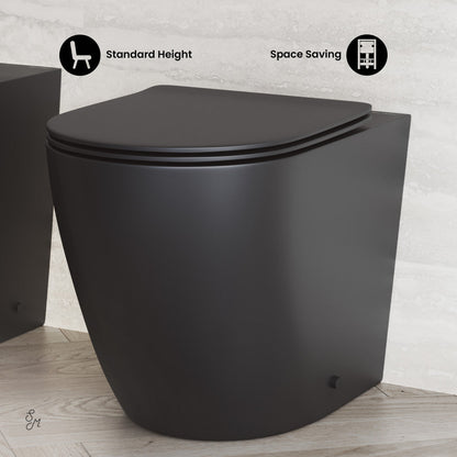 Swiss Madison St. Tropez Back-to-Wall Elongated Toilet Bowl
