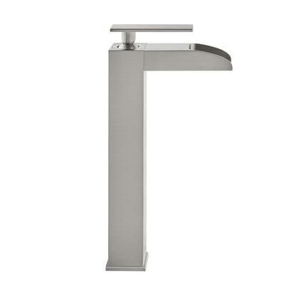 Swiss Madison Concorde Single Hole, Single-Handle, High Arc Waterfall, Bathroom Faucet in Brushed Nickel