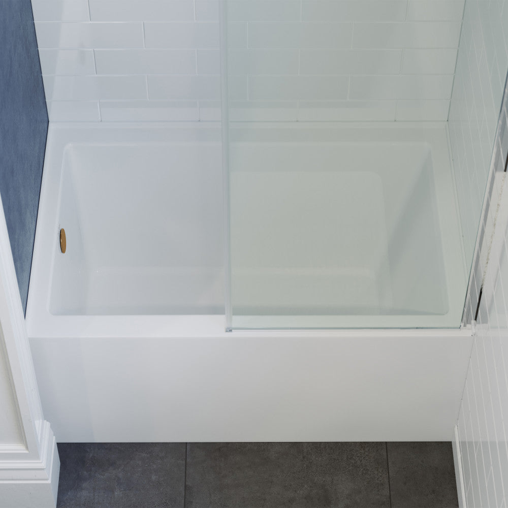 Swiss Madison Voltaire 48" x 32" Left-Hand Drain Alcove Bathtub with Apron