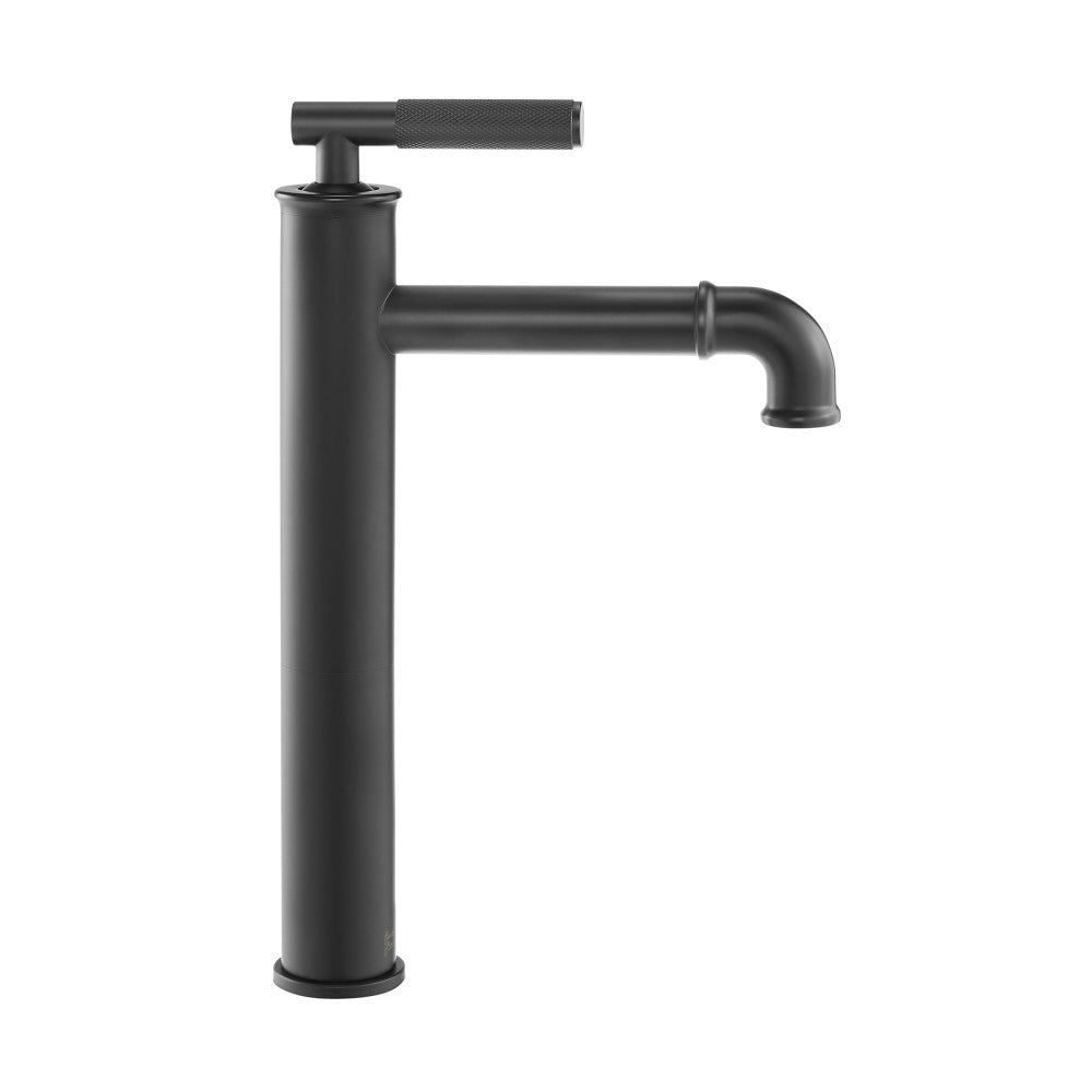 Swiss Madison Avallon Single Hole, Single-Handle Sleek, High Arc Bathroom Faucet in Matte Black