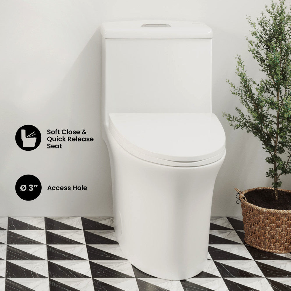 Swiss Madison Hugo One Piece Elongated Dual Flush Toilet 1.1 / 1.6 gpf