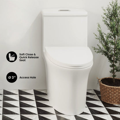 Swiss Madison Hugo One Piece Elongated Dual Flush Toilet 1.1 / 1.6 gpf