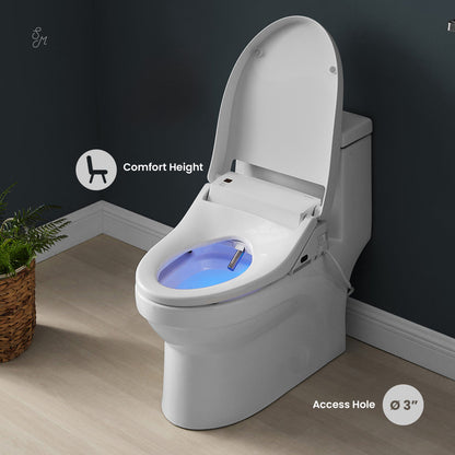 Swiss Madison Virage One-Piece Toilet with Vivante Smart Seat Left Side Flush Handle 1.28 gpf