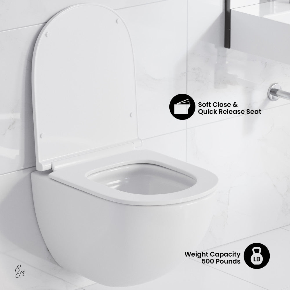 Swiss Madison St. Tropez Wall-Hung Toilet Bowl Only