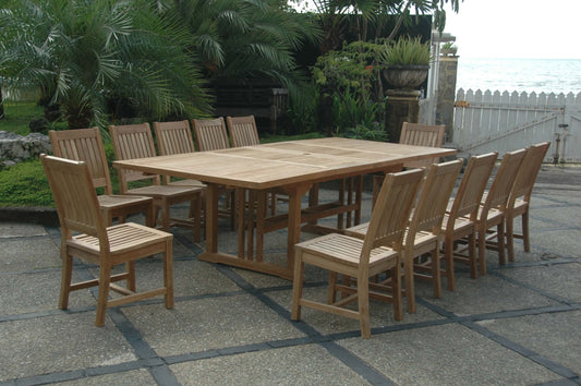 Anderson Teak Sahara Rialto 13-Pieces Rectangular Dining Set