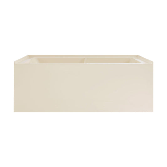 Swiss Madison Voltaire 60" x 30" Right-Hand Drain Alcove Bathtub with Apron in Bisque