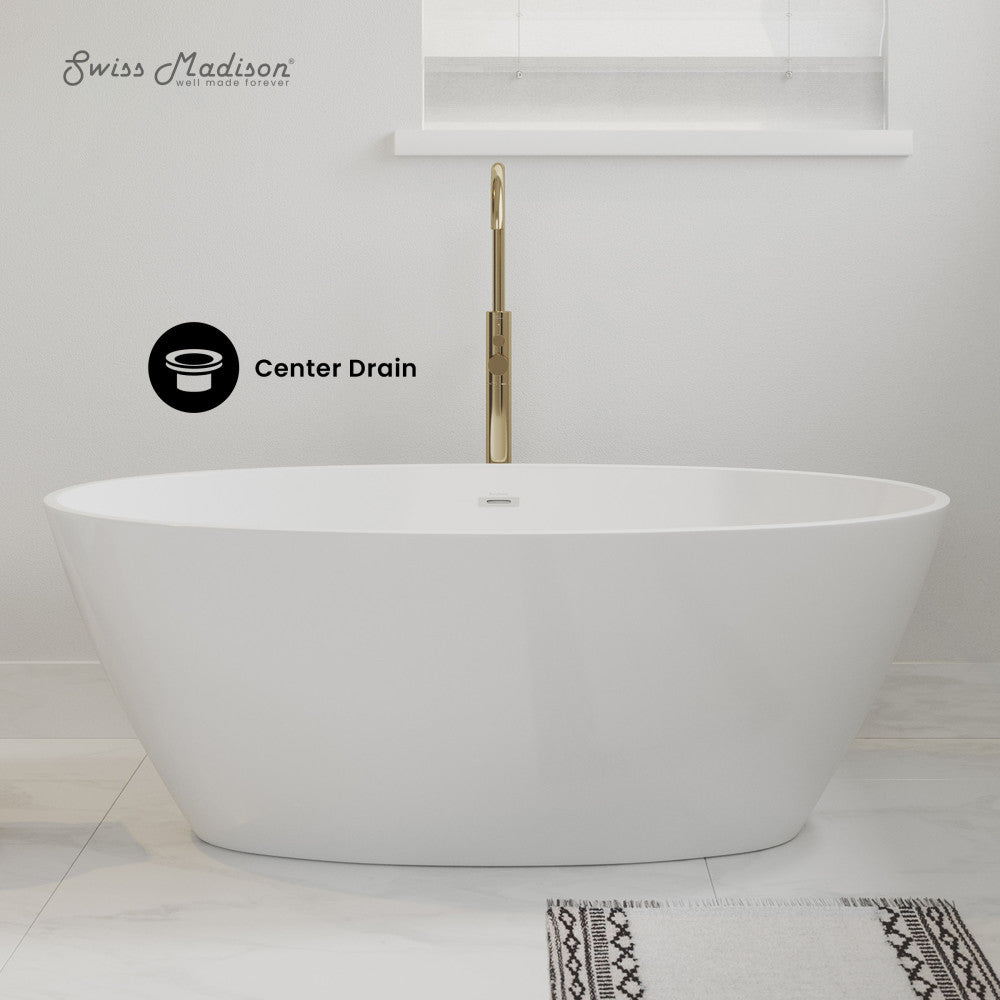 Swiss Madison Manoir 60" Freestanding Bathtub