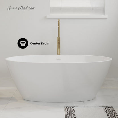 Swiss Madison Manoir 60" Freestanding Bathtub