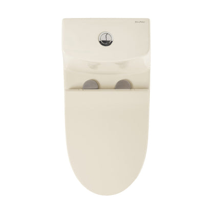 Swiss Madison Ivy One Piece Toilet Dual Vortex Flush 1.1/1.6 gpf in Bisque