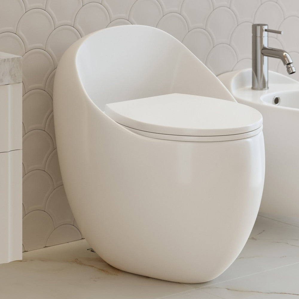 Swiss Madison Plaisir II One-Piece Elongated Toilet Top Flush 1.28 GPF