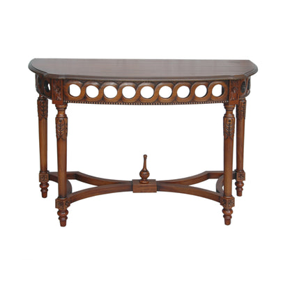 Anderson Teak Neoclassical Demilune Console