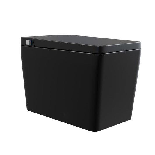 Swiss Madison Concorde One Piece Smart Toilet 1.28 GPF in Matte Black with Heated Bidet, Air Drying, Night Light, Foot Sensor