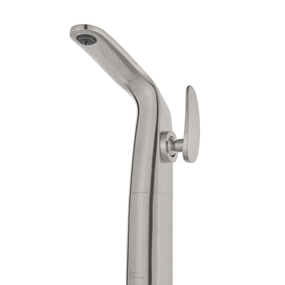 Swiss Madison Chateau Single Hole, Single-Handle, High Arc Bathroom Faucet in Brushed Nickel