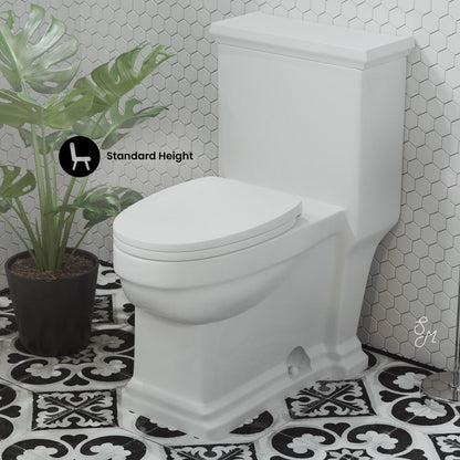 Swiss Madison Voltaire One-Piece Elongated Toilet Side Flush 1.28 gpf