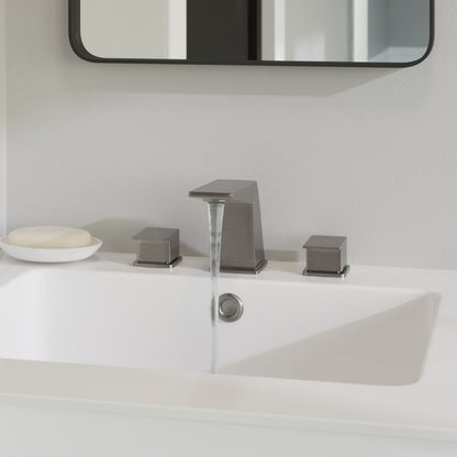 Swiss Madison Carre 8 in. Widespread, 2-Handle, Bathroom Faucet in Brushed Nickel