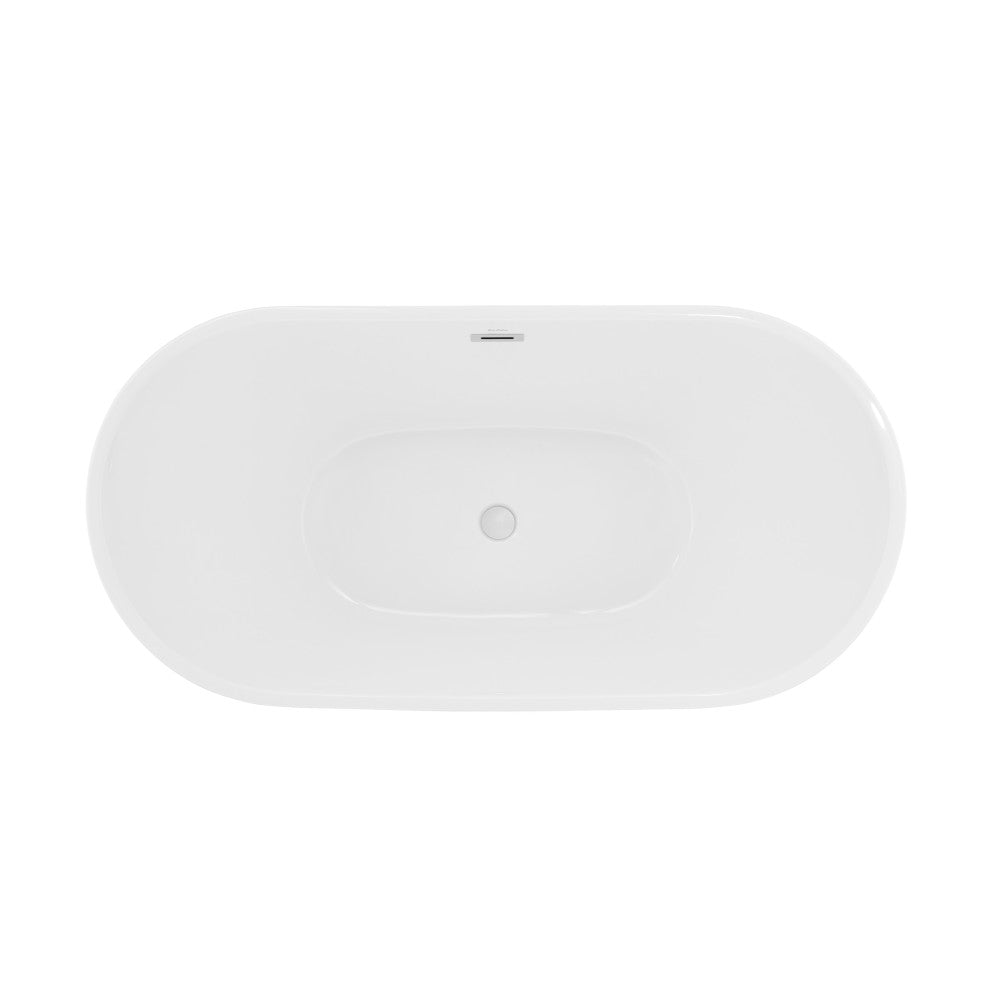 Swiss Madison Ivy 67" Double Slipper Freestanding Bathtub