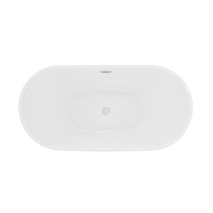 Swiss Madison Ivy 67" Double Slipper Freestanding Bathtub