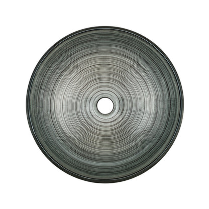 Swiss Madison Cascade 16.5 Glass Vessel Sink with Faucet, Smoky Grey
