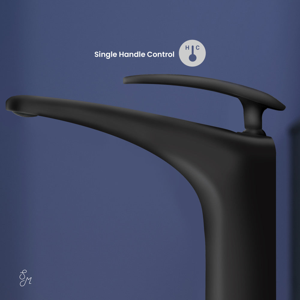 Swiss Madison Sublime Single Hole, Single-Handle, Bathroom Faucet in Matte Black