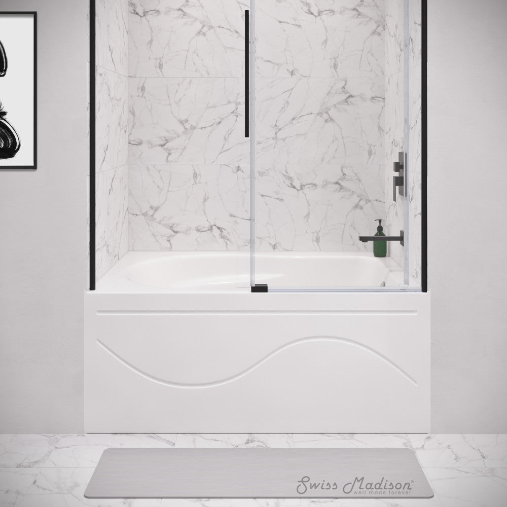 Swiss Madison Ivy 54'' x 30" Bathtub with Apron Right Hand Drain in White