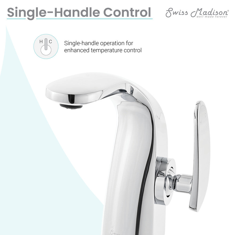 Swiss Madison Chateau Single Hole, Single-Handle, Bathroom Faucet in Chrome