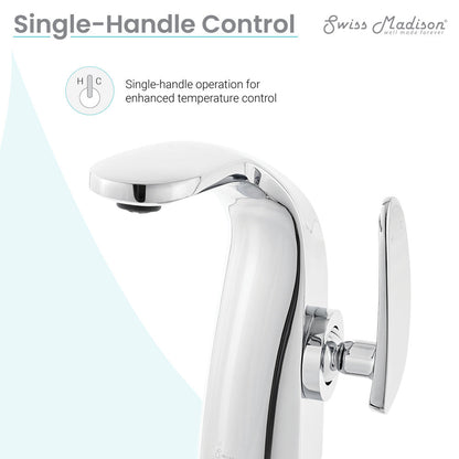 Swiss Madison Chateau Single Hole, Single-Handle, Bathroom Faucet in Chrome