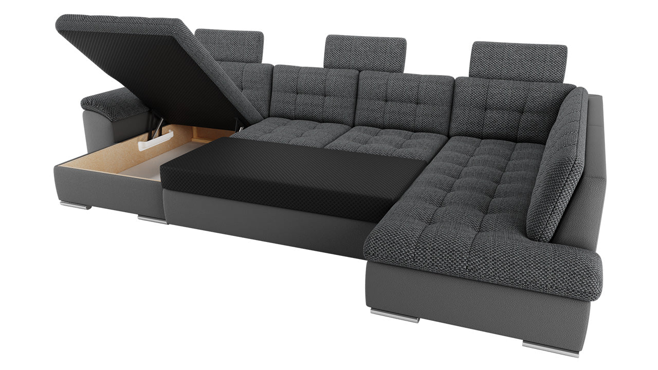 Maxima House Sectional Sleeper Sofa LINDA with storage